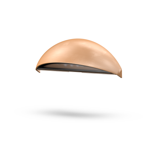 Angled solid cast brass LED step light designed for pathway lighting. - Image 5
