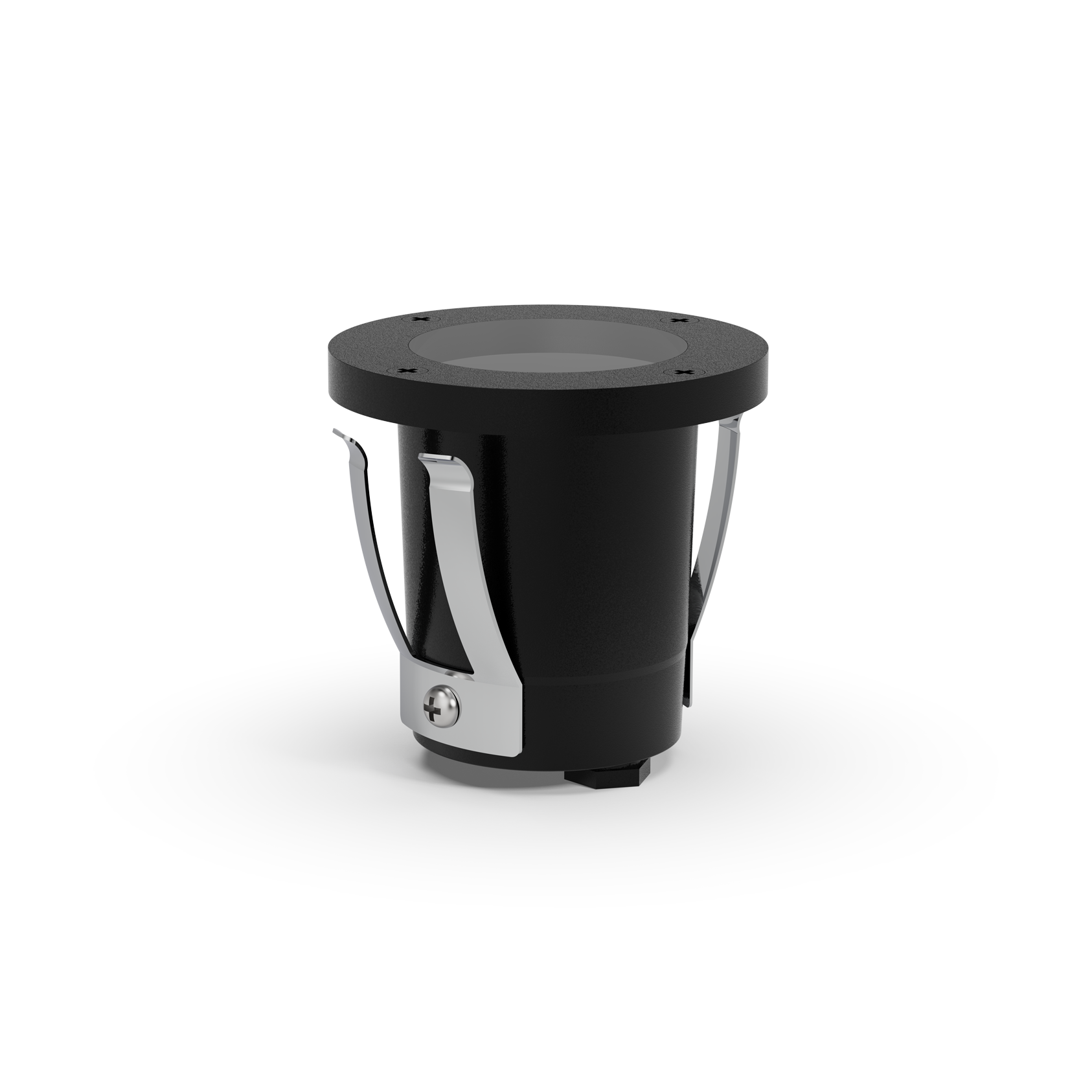 Cast brass inground uplight with canister designed for soil or turf areas. - Image 3