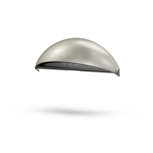 Angled solid cast brass LED step light designed for pathway lighting. - Image 3