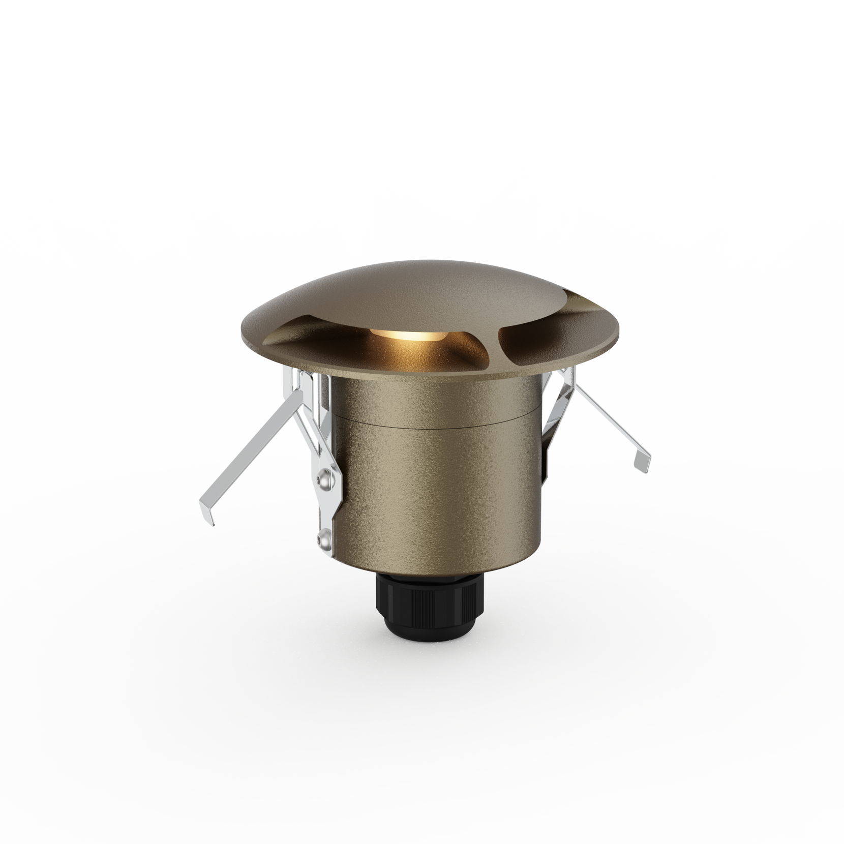 Recessed CNC machined aluminium grazing light designed for diffused 180° spread lighting. - Image 3