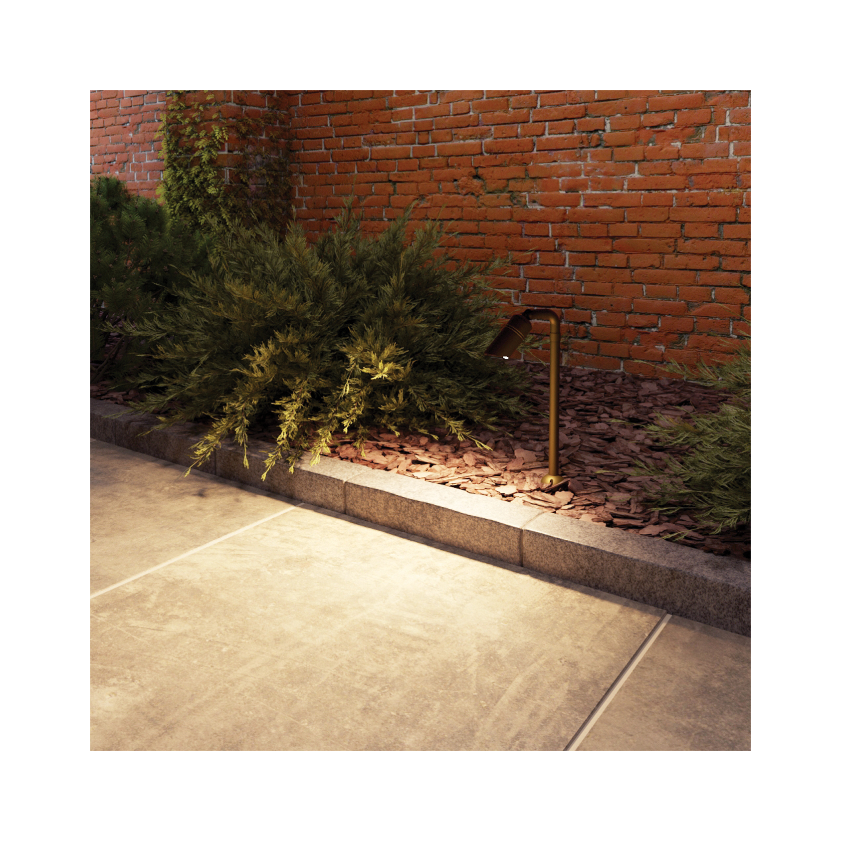 Adjustable solid cast brass pathlight designed for spike mount applications. - Image 3