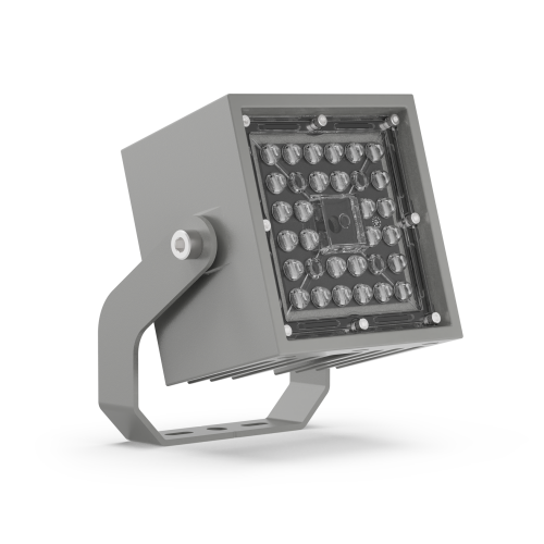 Compact aluminium projector designed for 24V DC medium, wide, and flood lighting. - Image 4